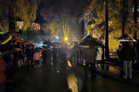 Odkritje kipa M. Katarine Majhnič