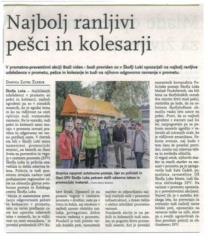 Najbolj ranljivi kolesarji in pešci